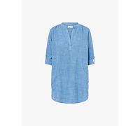 Seafolly Women's Basics Boyfriend Beach Shirt Swimwear Cover-Ups, Chambray, Medium