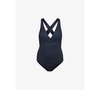 Seafolly Womens Seafolly Collective V-Neck Stretch-Nylon Swimsuit True Navy 16