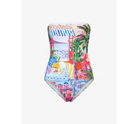 Seafolly Womens Seafolly La Boca Bandeau Swimsuit Sapphire 10