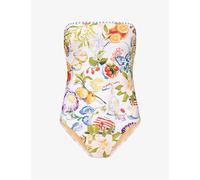 Seafolly Womens Seafolly Riviera Coast Bandeau Swimsuit White 6