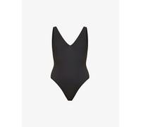 Seafolly Womens Black Sea Dive V-neck Swimsuit 10