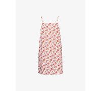Seafolly Womens Seafolly Summer Chintz Floral-Print Linen-Blend Mini Dress Ecru L