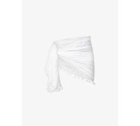Seafolly Womens Seafolly Tasselled Self-Tie Cotton Gauze Sarong White 1 Size