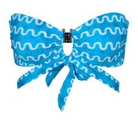 Seafolly - Women's Soundwave U Wire Bandeau Bra - Bikini top size 8, blue