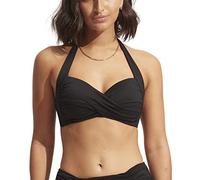 Seafolly Women's Twist Soft Cup Halter Bikini Top