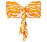 Seafolly - Women's Zanzibar Twist Tie Front Bandeau - Bikini top size 10, orange