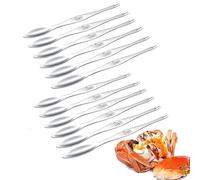 Seafood Forks Picks, Crab and Lobster Picking Tools Stainless Steel Pack of 12