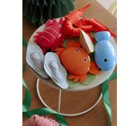 Seafood Platter in FSC® Wood blue