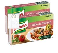Seafood Stock Cubes Bundle which Contains Bouillon Shellfish (Caldo de Marisco) 8 Cubes - Pack of 2 with Grocery List Card
