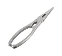 Seafood Tool Pliers, 1-Piece Silver Metal Crab Lobster Shrimp Cracker with Ergonomic Handle and Storage Box for Kitchen and Nut Cracking