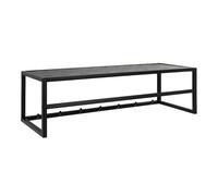 Florence Seaford Single Shelf Black and Oak Coat Rack