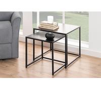 Seaford Noire Nest Tables Pair Of Ash Black Side Table Designer Furniture New