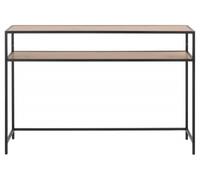 Seaford Oak and Black 120cm Console Table