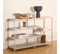 Seaford Shelving Unit - Open - Grey Melamine and Metal