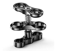 Seafrogs 1'' Underwater Diving Camera Arm, Black Standard Underwater Ball Clam, for Underwater Photography Diving Light System, Compatible for GoPro Action Camera Flashlight Arms System