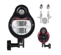 Seafrogs ST100 Pro Underwater Strobe Waterproof Camera Flash Light for Seafrogs Underwater Housing, Support 5 Pin Socket or Optic Cable Connection- [100m/325ft]