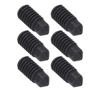 SEAFRONT 0.4mm Hardened Steel Nozzle 5-Pack MK8 Nozzle CNC Machined High Thermal Conductivity Flat Contact Surface No Leakage for Lab H2D 3D Printer Compatible with PLA ABS PETG TPU