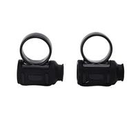 SEAFRONT 1 Pair Drumstick Clip Silicone Finger Ring Anti Slip Drumsticks Accessories For Drummer Beginners Practice (All Black)