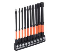 SEAFRONT 10Pcs 1/4 Inch Hex Shank Bits SAE Magnetic Tips Screwdriver Socket Bit Set S2 Alloy Steel for Furniture Assembly Car Repairs