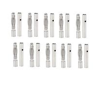 SEAFRONT 10pcs 2.5mm Banana Plug Bullets Connector Gold Plated Red Copper Male Female Motor Plug for ESC Battery RC Helicopter Audio Circuit Model Airplane