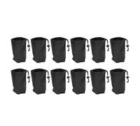SEAFRONT 12Pcs Hydroponic Blackout Sleeves Mason Jars Blackout Bags with Adjustable Buckles for 32 Oz Wide Mouth Jars Light for Sprouting and Kratky Hydroponics