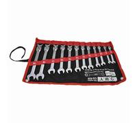 SEAFRONT 12PCS Ratcheting Wrench Set Combination Wrench Set 8-19mm 72-Tooth 12-Point Box End with 40CR Steel Body Chrome Vanadium Gear for Professional Mechanic Tools (Movable Head)