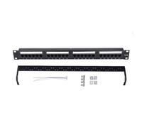 SEAFRONT 24 Port Cat6 Patch Panel with Inline Support For Gigabit Network Switch and Other Ethernet Devices