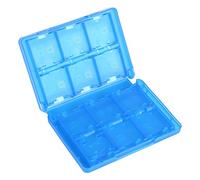 SEAFRONT 28 in 1 Game Card Case PP Material Pocket Game Card Holder Cartridge Storage Box Exact Size Game Card Storage Organizer for 3DS DSL DSI LL (Blue)