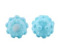 SEAFRONT 2Pcs Blue PVC Reusable Laundry Washing Ball Mr Steamy Balls Liquid Dosing Ball Fabric Softener Dispenser for Detergent Tumble Dryer