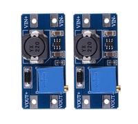 SEAFRONT 2PCS DC to DC Step Up Converter 2A Boost Voltage Regulator Module with Adjustable Output 5V-28V for Digital Products Electric Equipment