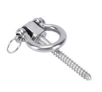 SEAFRONT 304 Stainless Steel Swing Hangers 1500LB Load Capacity 180 Degree Rotate Mute with Quick Connect Clip for Yoga Swings Hammocks Heavy Duty