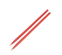 SEAFRONT 4PCS Drumsticks 5A Maple Wood 15.94in Ergonomic Design Non Slip Percussion Instrument Accessories for Drums Kids Adults Beginners Practice (Red)