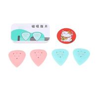 SEAFRONT 4Pcs Magnetic Guitar Pick Replacement Plastic Comfortable Grip Pointed Front Tip Guitar Pick Comes with Magnetic Sticker