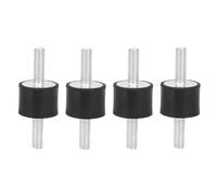 SEAFRONT 4pcs Rubber Mount M6 Anti Vibration Bobbins Silentblock M6 Heavy Duty Air Compressors Gasoline Water Pumps Bobbins (VV20*15 M6*18)