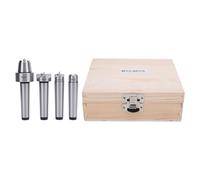 SEAFRONT 4Pcs Wood Lathe Live Center Drive Spur Cup Set MT2 Heavy Duty Bearing with Wooden Box for Wood and Metal Processing Lathe