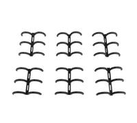 SEAFRONT 50PCS Comb Binding Spines 3 Rings 16mm Binder Combs PP Book Binder Rings with Cuttable Design for Reports Presentations Documents A4 A5 B5 (Black)