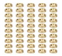 SEAFRONT 50Pcs Countersunk Screw Washer CNC Screw Washer Head Copper Washers Assorted, Countersunk Finish Washers CNC Pure Copper Flat Head Gasket (M4)