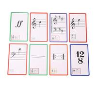 SEAFRONT 50Pcs Piano Music Flash Cards Double Sided Basic Music Symbols Staff Notation Pitch Syllable Names Education Cards for Beginners