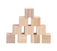 SEAFRONT 50Pcs Wooden Blocks Craft, Smooth Wood Cubes, Ideal for Kids and Artists, for Creative Projects (20mm (20 Pieces))