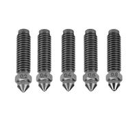 SEAFRONT 5Pcs Extruder Nozzles Hardened Steel 3D Printer Nozzle 0.2MM 2x0.4MM 0.6MM 0.8MM for Elegoo Carbon 3D Printer M6x25MM