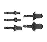SEAFRONT 5Pcs Swagging Tool Drill Bit Kit 3/4in 5/8in 1/2in 3/8in 1/4in Hex Shank Air Conditioner Copper Tube Flaring Tool Set with Chrome Molybdenum Steel for AC Installation and