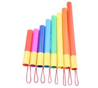SEAFRONT 8PCS Musical Sound Tube Set Plastic Interactive Educational Music Tubes Percussion Instrument for Kids Combine Tubes for Complex Melodies