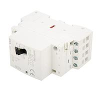 SEAFRONT AC Contactor 4P 25A 220V 12v Dc Coil 50Hz Household Contactor Universal Circuit Control DIN Rail Mount with Manual Control Switch (2NO 2NC)