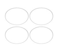 SEAFRONT Aluminum Alloy Wheel Decoration Protection Ring 4PCs Silver for 21 Inch Rimme Universal Fit