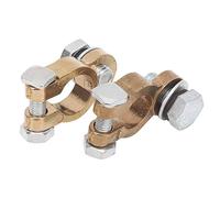 SEAFRONT Battery Terminal Connectors, Brass Battery Terminal Clamps 300A M10 Single Screw, High Conductivity Resistant for Car Truck Caravan Connection