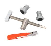 SEAFRONT Bench Dog Clamp 19mm Stainless Steel CNC Lathe Processed 160mm Length Extended Size with 2 Bench Dogs for Woodworking Table Clamp Carpenters