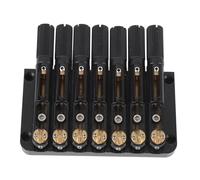 SEAFRONT Black 7 Strings Alloy Steel and Brass Headless Guitar Bridge Enhanced Tonal Adjustment Rapid String Vibration Transfer Easy Installation (GA1126)