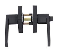 SEAFRONT Black Modern Zink Alloy Brass Door Lever for The Passage Cabinet Corridor, Easy to Install for Interior Doors with a Thickness of 35-50 Mm