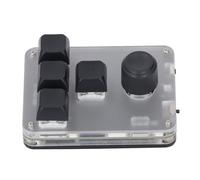 SEAFRONT Blue Switch USB Mini Keyboard RGB LED Programmable Mechanical Keypad 4 Keys 1 Knob Keypad for Zooming Copying Pasting Selecting