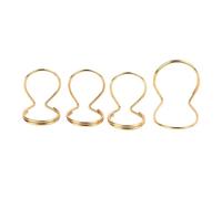 SEAFRONT Butterfly Finger Picks Fingerstyle Plectrums Durable Metal Thumb Pick Butterfly Plectrum for Electric Guitars (Gold)